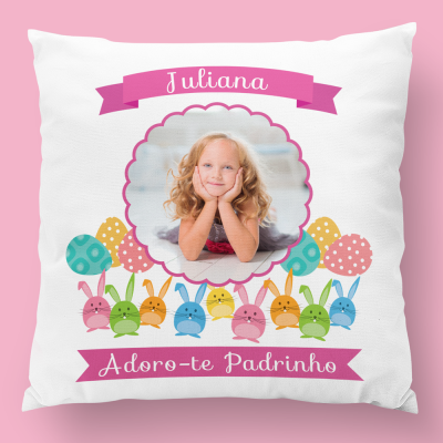 almofada personalizada adoro-te padrinho menina almofada personalizada adoro-te padrinho menina