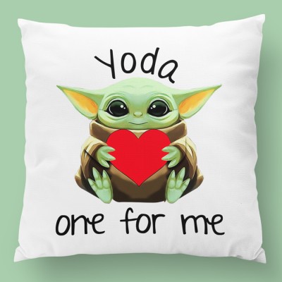 almofada personalizada yoda one for me branca almofada personalizada yoda one for me branca