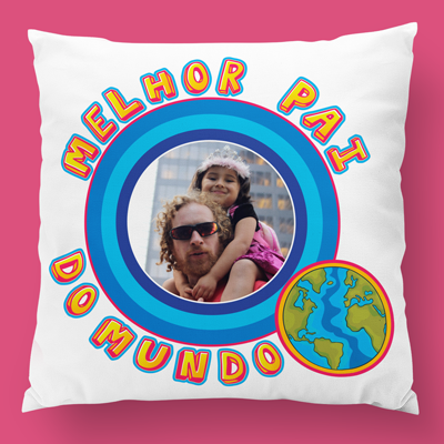 almofada personalizada melhor pai do mundo almofada personalizada melhor pai do mundo