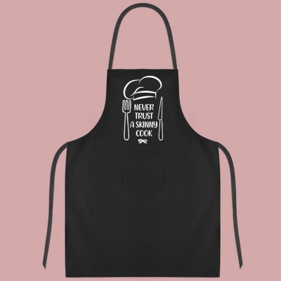 avental never trust a skinny cook avental never trust a skinny cook
