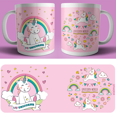 caneca I love unicorns caneca I love unicorns