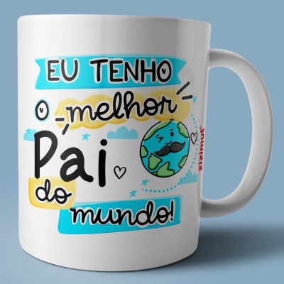 caneca eu tenho o melhor pai do mundo caneca eu tenho o melhor pai do mundo