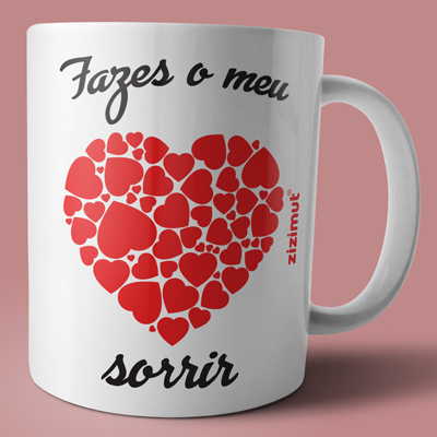 caneca fazes o meu coração sorrir caneca fazes o meu coração sorrir