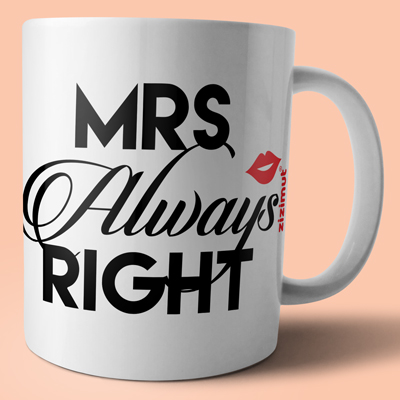 caneca mrs always right caneca mrs always right