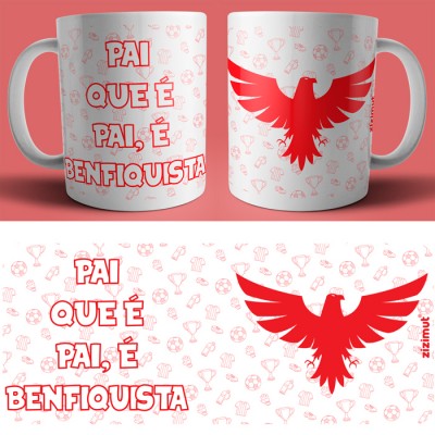 caneca pai que é pai é benfiquista caneca pai que é pai é benfiquista