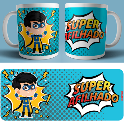 caneca super afilhado caneca super afilhado