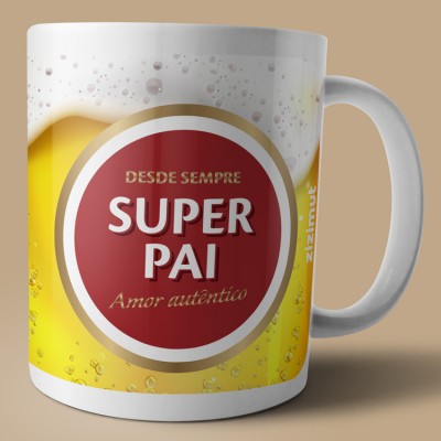 caneca super pai cerveja caneca super pai cerveja