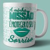 caneca dentista verde