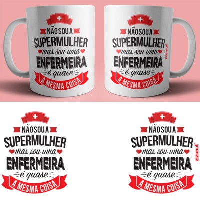 caneca enfermeira supermulher caneca enfermeira supermulher
