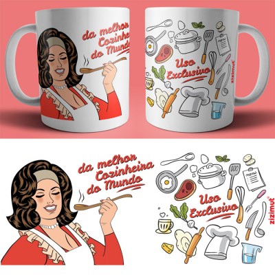 caneca melhor cozinheira do mundo caneca melhor cozinheira do mundo