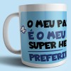 caneca pai super heroi caneca pai super heroi