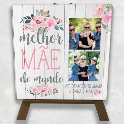 azulejo melhor mãe do mundo fotos nomes com cavalete azulejo melhor mãe do mundo fotos nomes com cavalete