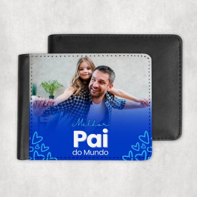 carteira de homem melhor pai do mundo transparencia azul carteira de homem melhor pai do mundo transparencia azul