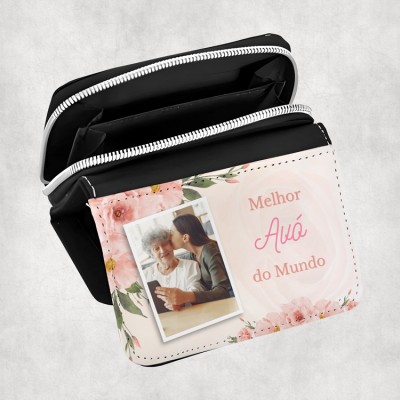 carteira de senhora pequena melhor avó do mundo com foto carteira de senhora pequena melhor avó do mundo com foto
