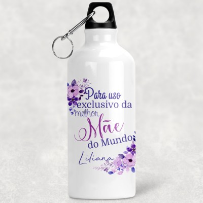 Garrafa água uso exclusivo melhor mãe do mundo Garrafa água uso exclusivo melhor mãe do mundo